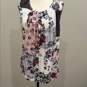 🆕Calvin Klein stunning Floral sleeveless blouse for women size 1X